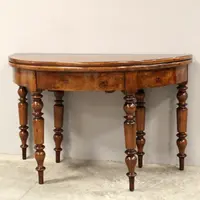 Antique 19th-century Louis Philippe console table in walnut