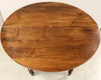 Antique 19th-century Louis Philippe console table in walnut