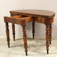 Antique 19th-century Louis Philippe console table in walnut