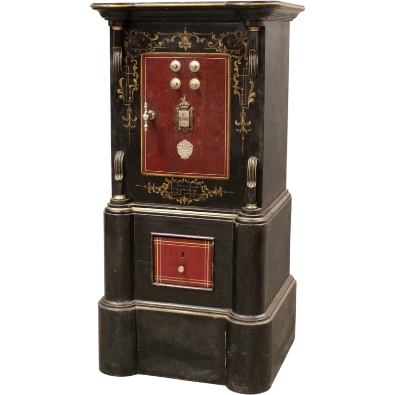 Antique 19th-century chest-style safe