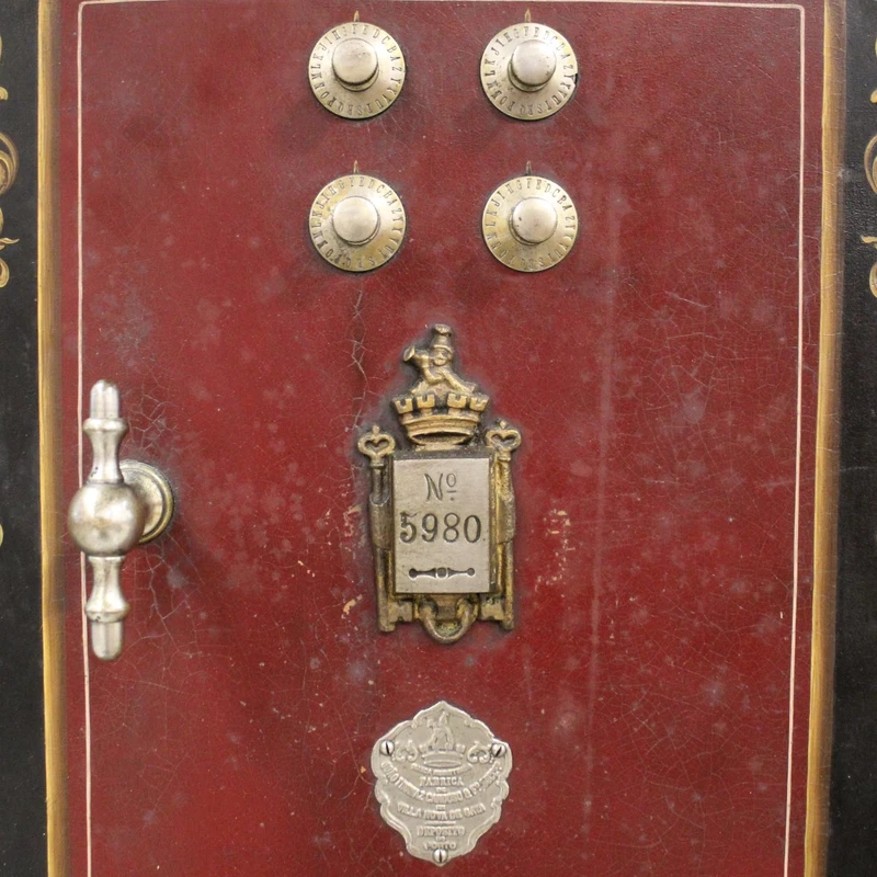 Antique 19th-century chest-style safe