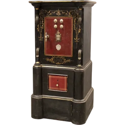 Antique 19th-century chest-style safe