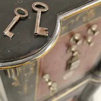 Antique 19th-century chest-style safe