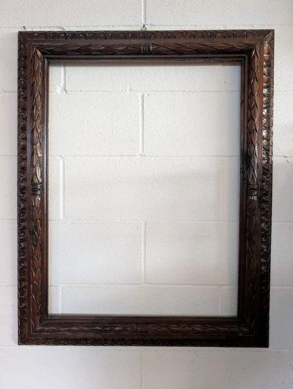 Cornice Italiana in Legno Massello Scolpito – Anni ’30