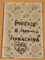 Dipinto Olio Cartone Telato Rodolfo Marma " Le Monachine " S.Spirito
