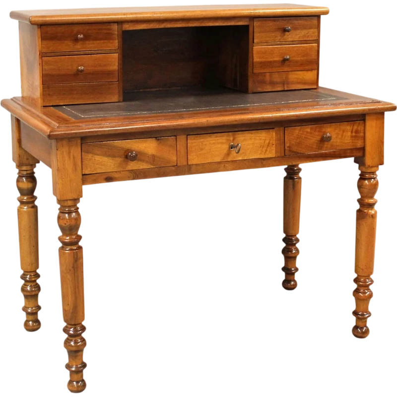 Antique Louis-Philippe writing desk in walnut, 19th century