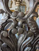 Coppia di candelieri d'altare a cinque luci in legno intagliato e argentato – Toscana, XVIII secolo