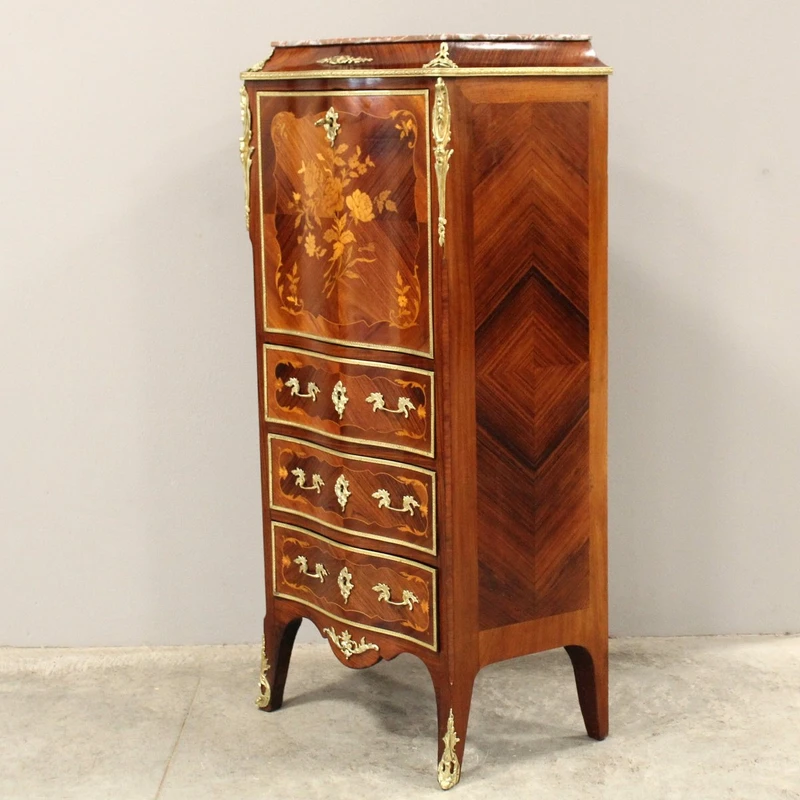 Ancien secrétaire Napoléon III marqueté, XIXe siècle