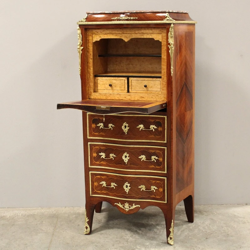 Ancien secrétaire Napoléon III marqueté, XIXe siècle