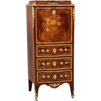 Ancien secrétaire Napoléon III marqueté, XIXe siècle