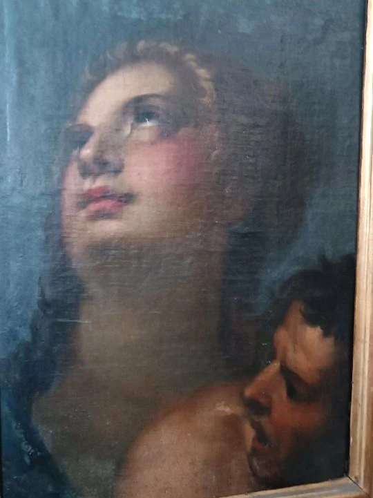 Peinture ancienne à l'huile sur toile, école italienne, XVIIe siècle