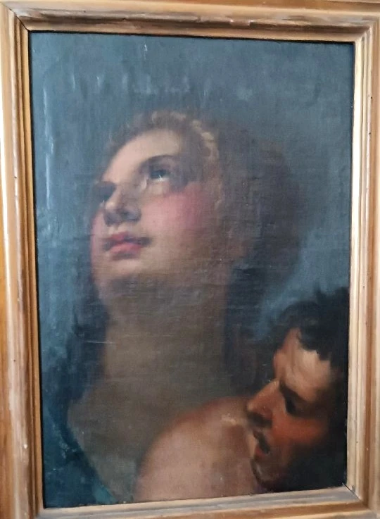 Peinture ancienne à l'huile sur toile, école italienne, XVIIe siècle