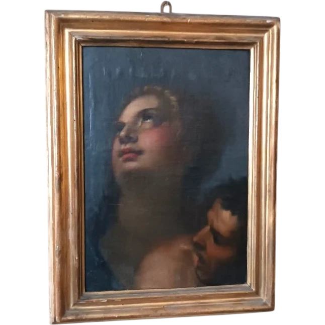 Peinture ancienne à l'huile sur toile, école italienne, XVIIe siècle