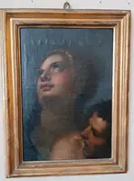 Peinture ancienne à l'huile sur toile, école italienne, XVIIe siècle