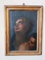 Peinture ancienne à l'huile sur toile, école italienne, XVIIe siècle