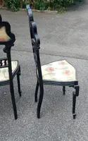 Pair of Libeety chairs made of ebony-stained wood