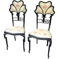 Pair of Libeety chairs made of ebony-stained wood