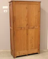 Antique oak filing cabinet with sliding doors
