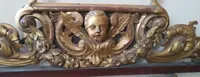 Grande antico fregio in legno dorato e intagliato xix secolo