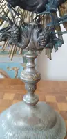 Ostensoir ancien en métal argenté et en partie en argent, H. 53 cm