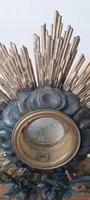 Ostensoir ancien en métal argenté et en partie en argent, H. 53 cm