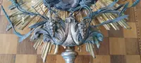 Ostensoir ancien en métal argenté et en partie en argent, H. 53 cm