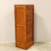 Antico classificatore serranda archivio schedario in rovere