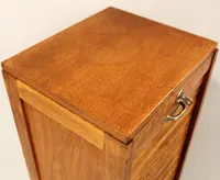 Antico classificatore serranda archivio schedario in rovere
