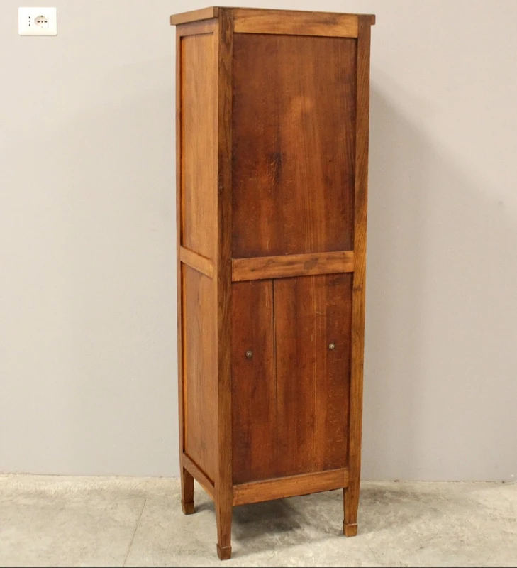 Antico classificatore serranda archivio schedario in rovere