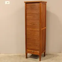 Antico classificatore serranda archivio schedario in rovere
