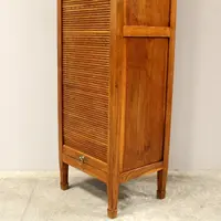 Antico classificatore serranda archivio schedario in rovere