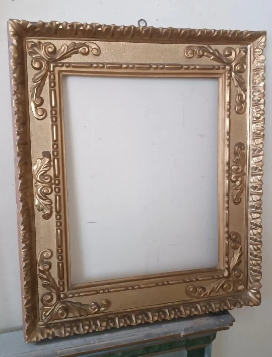 Antique gilded wooden frame