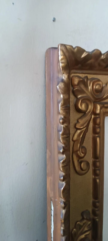Antique gilded wooden frame