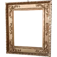 Antique gilded wooden frame
