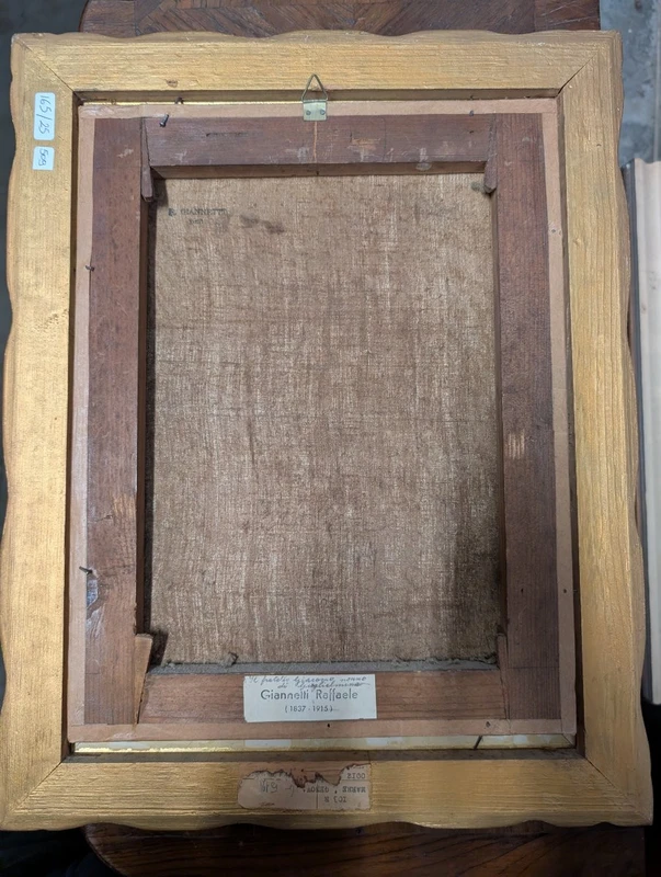 Raffaele Giannetti (1858-1941) – Ritratto maschile, 1916 – Olio su tela