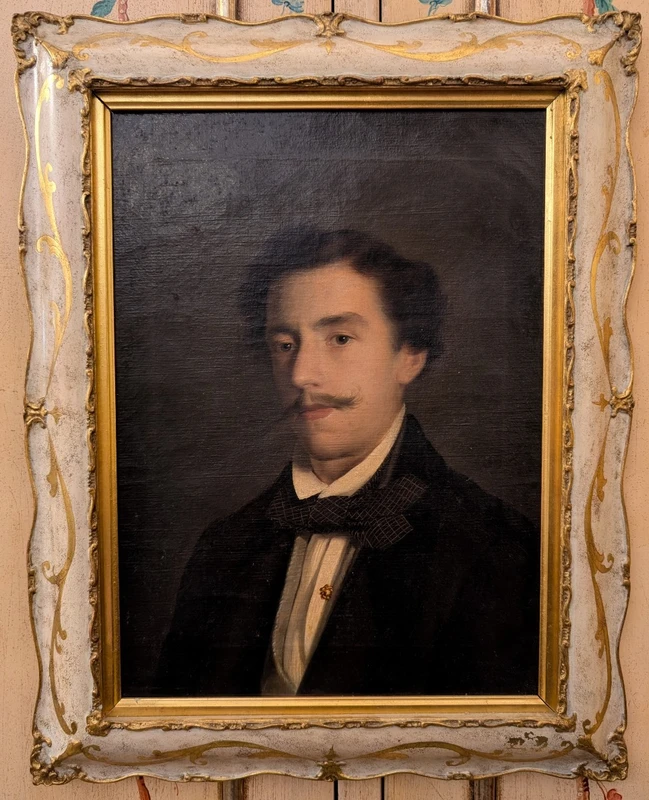 Raffaele Giannetti (1858-1941) – Ritratto maschile, 1916 – Olio su tela