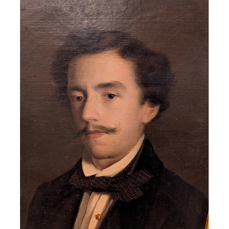 Raffaele Giannetti (1858-1941) – Ritratto maschile, 1916 – Olio su tela