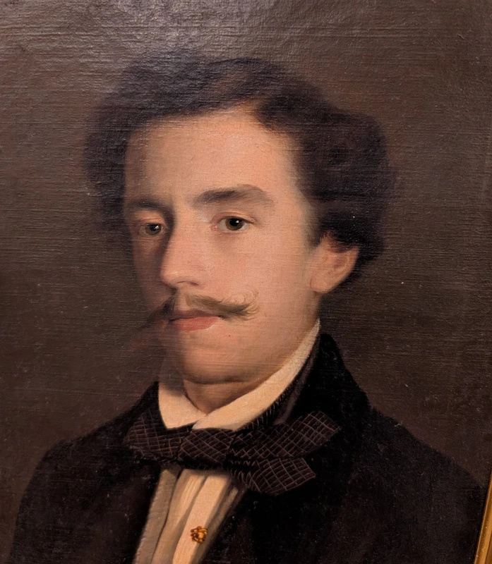 Raffaele Giannetti (1858-1941) – Ritratto maschile, 1916 – Olio su tela