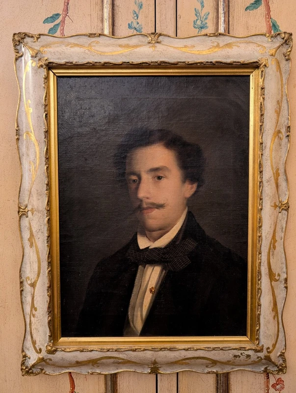 Raffaele Giannetti (1858-1941) – Ritratto maschile, 1916 – Olio su tela