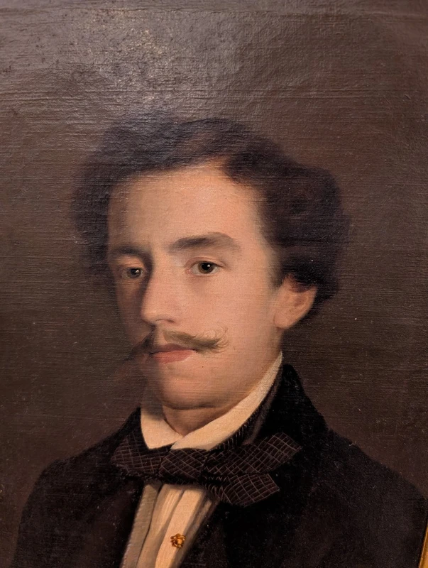 Raffaele Giannetti (1858-1941) – Ritratto maschile, 1916 – Olio su tela