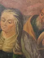 17TH-CENTURY PAINTING ON CANVAS: THE EDUCATION OF THE VIRGIN