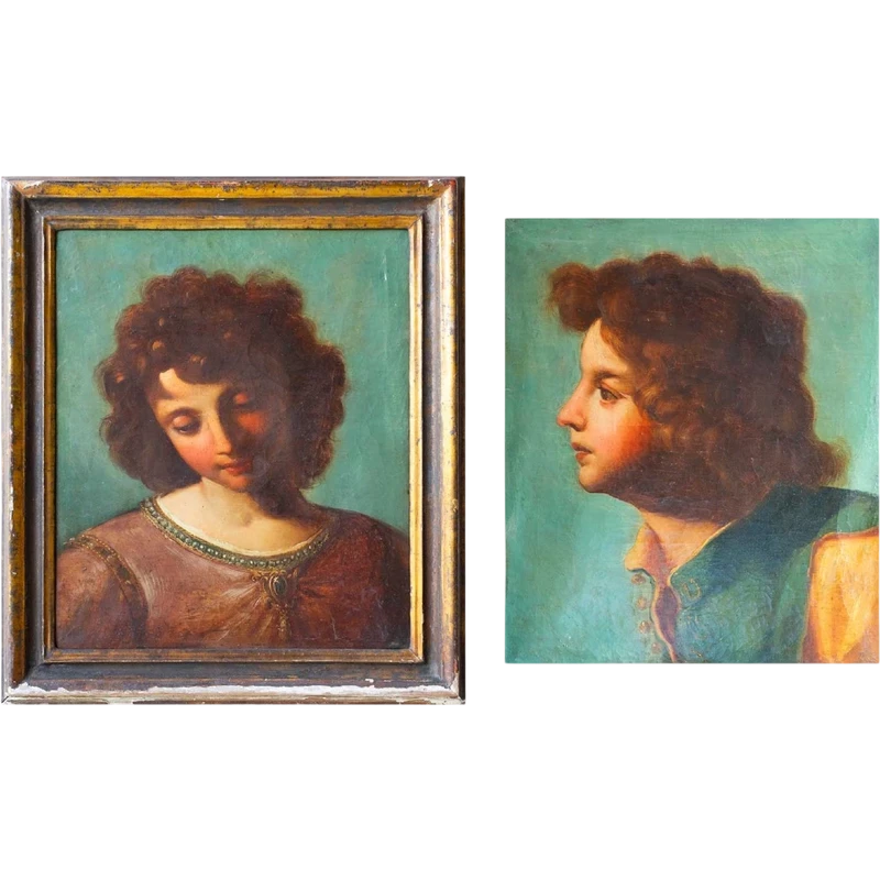 A Pair of Portraits of Children