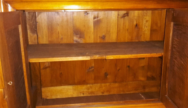 Four-door sideboard with marble