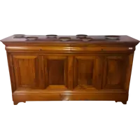 Four-door sideboard with marble