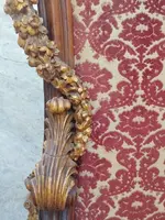 Large, carved Baroque ceremonial throne from the 19th century