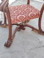 Large, carved Baroque ceremonial throne from the 19th century