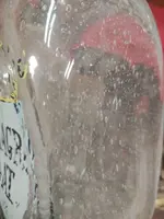 Tre Vasi farmacia antichi n vetro soffiato Dipinti Primi '900 Murano. H.35 CM