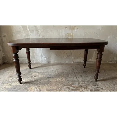 Extendable dining table in English mahogany, late 19th century (circa 1880–1900)