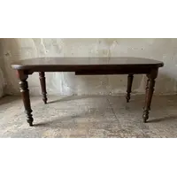 Tavolo da pranzo allungabile in mogano inglese, fine XIX secolo (circa 1880-1900)