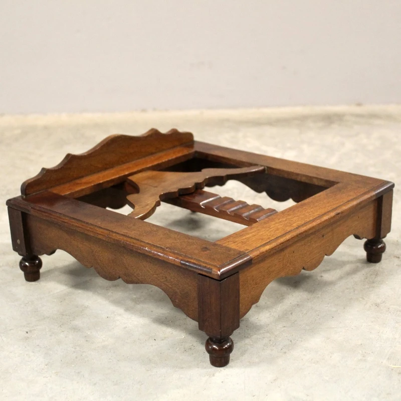 Antique walnut tabletop music stand, 19th century, Italy 